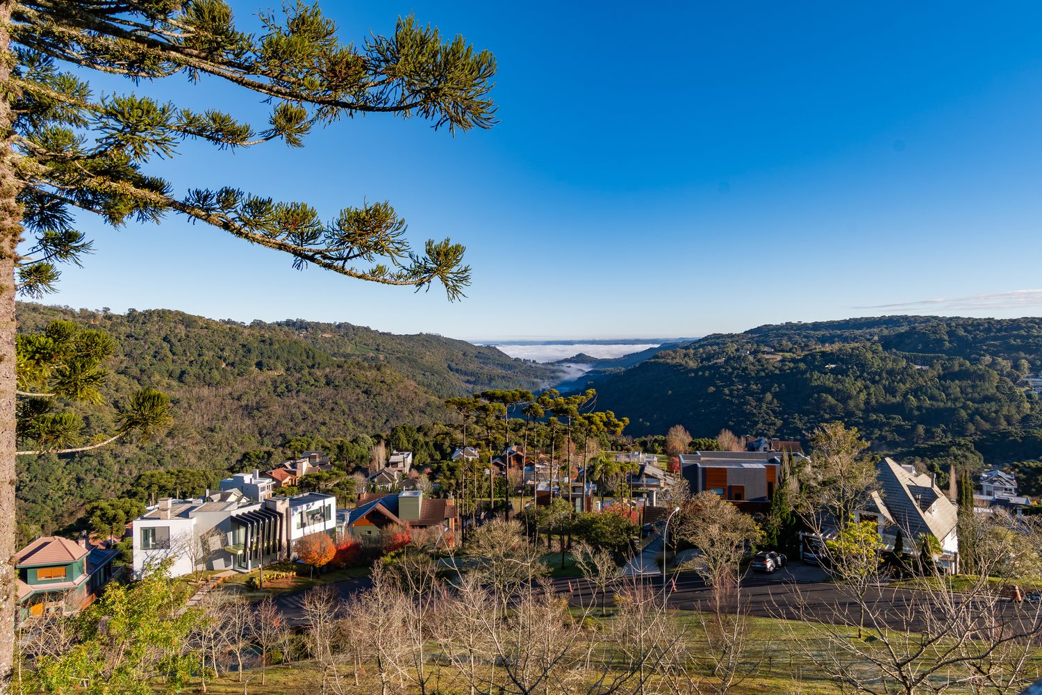 Panorama da Serra Gaúcha a partir do condomínio